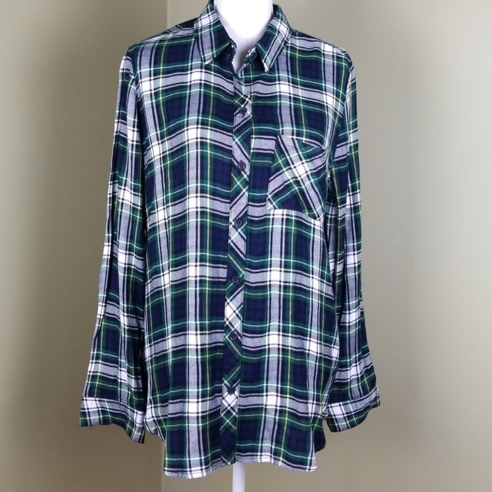 Brand new beachlunchlounge plaid shirt pine forest